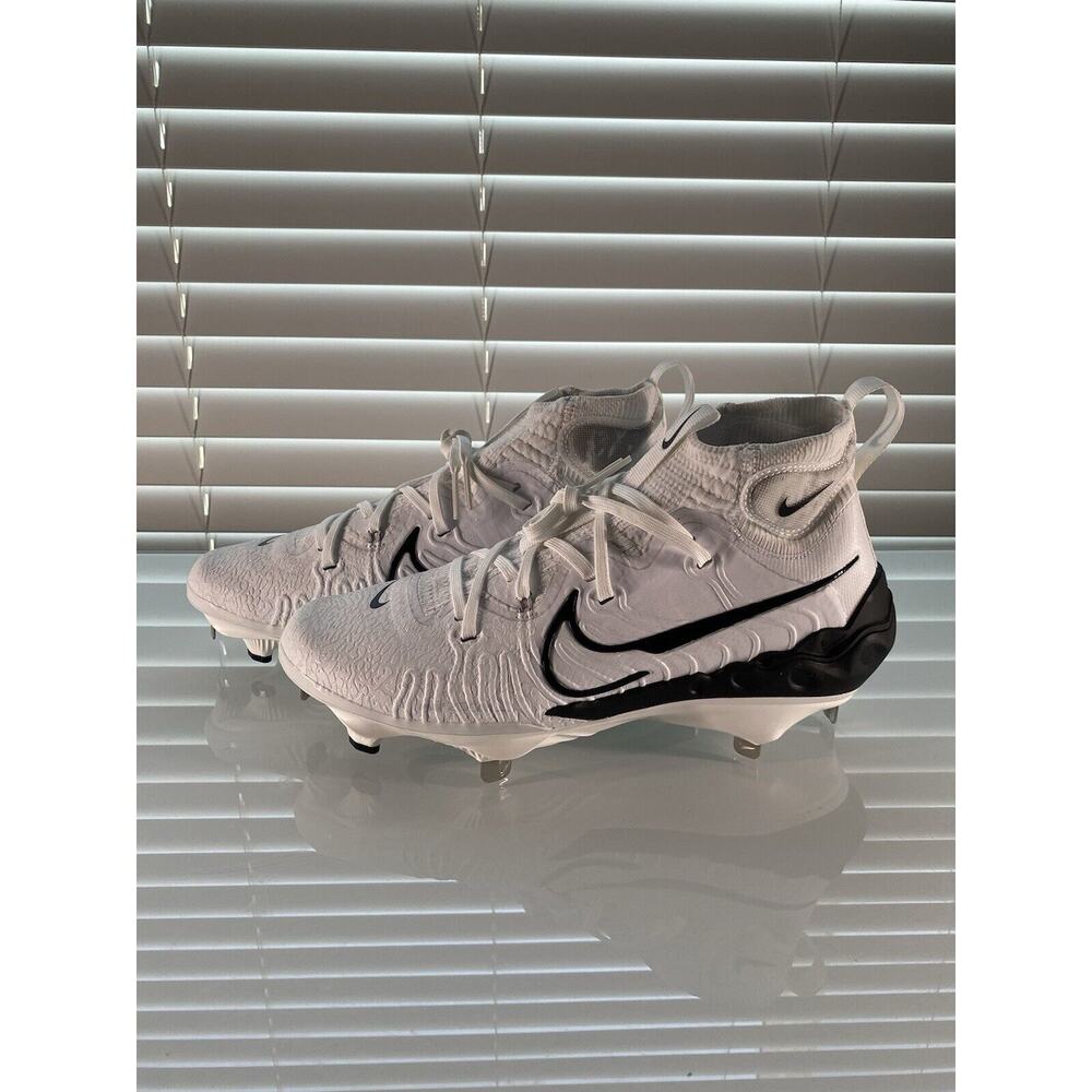 Nike Alpha Huarache NXT Baseball Cleats Metal White New Men sz 8.5